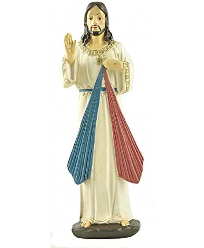 Christ Catholic Statue Jesus Divine Mercy Figurine Lord Religious Gifts Hand Painted Renaissance Collection Figure for Home Decoration,6 Inch