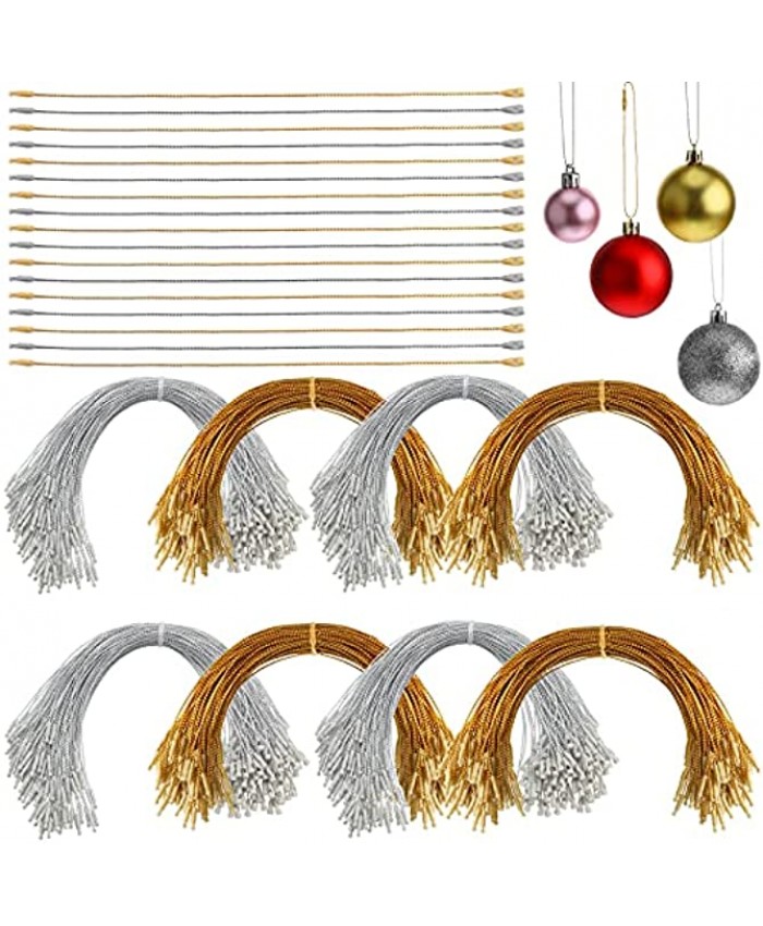 1000 Pieces Christmas Ornaments Hanger String Precut Hanging Ropes for Christmas Tree Ornament Decorations with Snap Fastener Xmas Snap Locking Ropes Xmas Hang Tag Polyester Ropes for Christmas