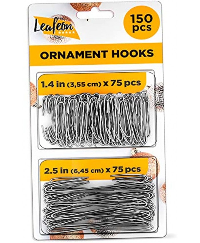 150 Pack Christmas Ornament Hooks – Great Xmas Ornament Hangers for Christmas Tree Decoration Silver