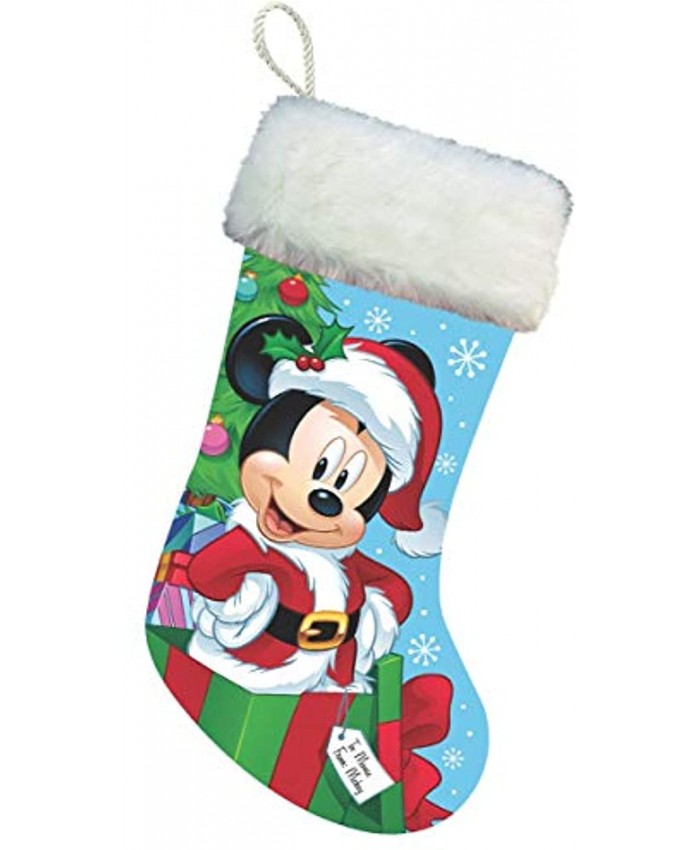 Kurt Adler Disney Mickey Mouse in Santa Claus Outfit 18 Inch Christmas Stocking Decoration