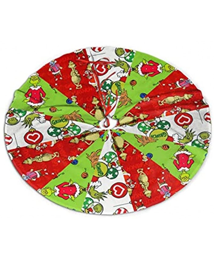 Christmas Tree Skirt Christmas Decorations Xmas Party Supplies Holiday Tree Ornament for Gift 36 inches