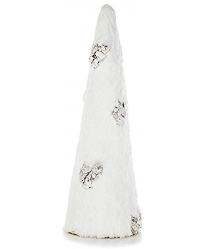 EUROCINSA White Gloss Raffia Cone with Pineapple Inlay 15 x 47 cm 1ud One Size