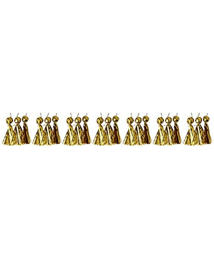 OmniReselling Gold Tassels Decoration 3 Pcs 7 Pack Unspecified
