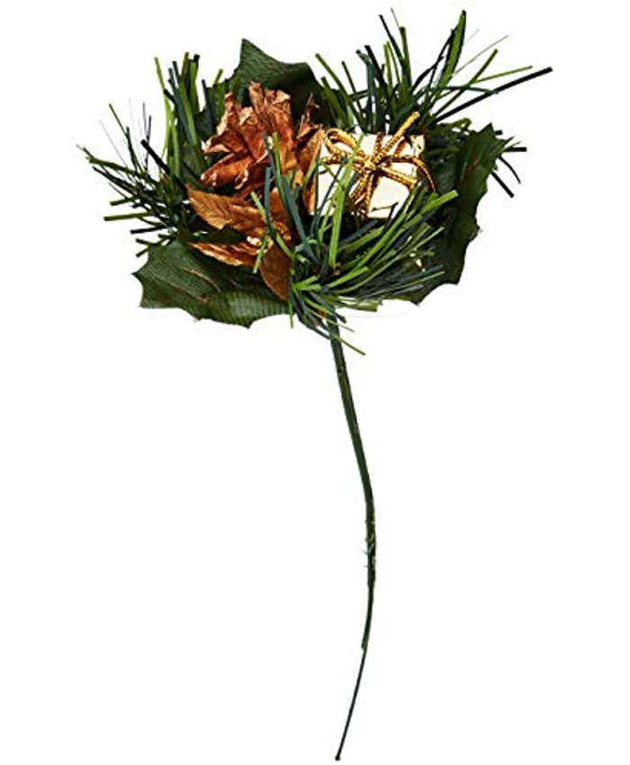 OmniReselling S07F6T0189 Christmas Bouquet Accessory: Gold 10 Pack Unspecified