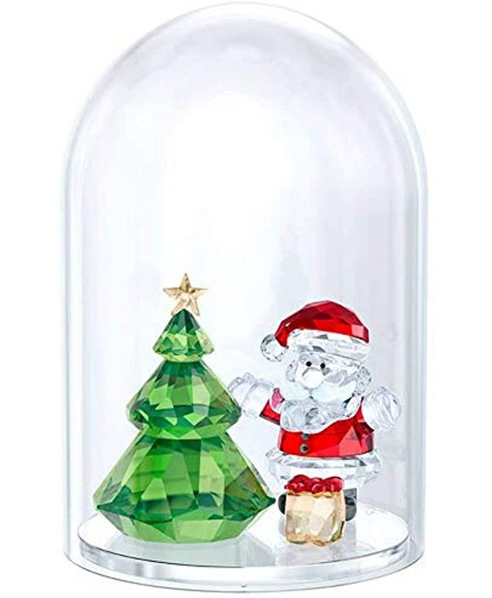 Swarovski Glass Bell Christmas Tree & Santa Crystal Multi-Colour 4.8 x 3.8 cm