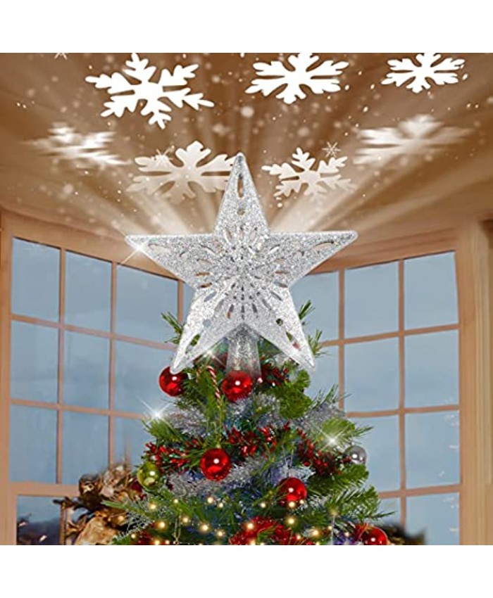 <b>Notice</b>: Undefined index: alt_image in <b>/www/wwwroot/travelhunkydory.com/vqmod/vqcache/vq2-catalog_view_theme_micra_template_product_category.tpl</b> on line <b>157</b>Christmas Tree Star Christmas Star Tree Topper with Rotating Magic Cool White Snowflake Projector 3D Hollow Sparkling Star Christmas Tree Topper Decorative Lights Holiday Star Ornament-Silver