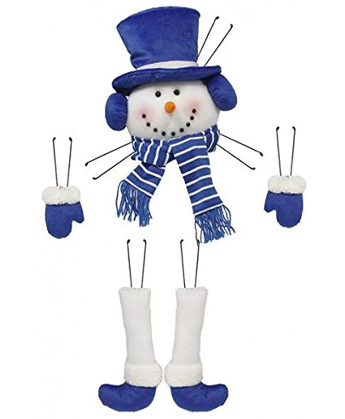 Craig Bachman 31" H Snowman Decor Kit 5 Pieces Blue White