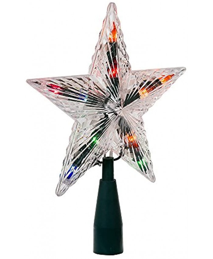 Kurt S. Adler Kurt Adler UL 7-Inch Multi-Colored Crystal Star Treetop