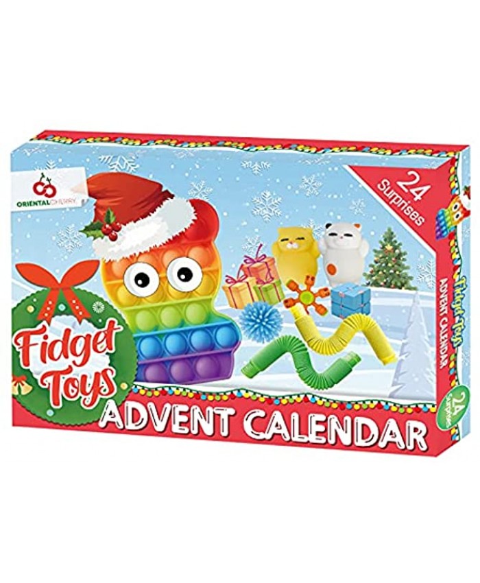 Advent Calendar 2021 24 Days of Surprises Fidget Toys Bulk Christmas Holiday Countdown Advent Calendars Sensory Toy Gifts for Toddler Kids Teens Girls Age 4 5 6 7 8 9 10 11 12 Year Old Classroom