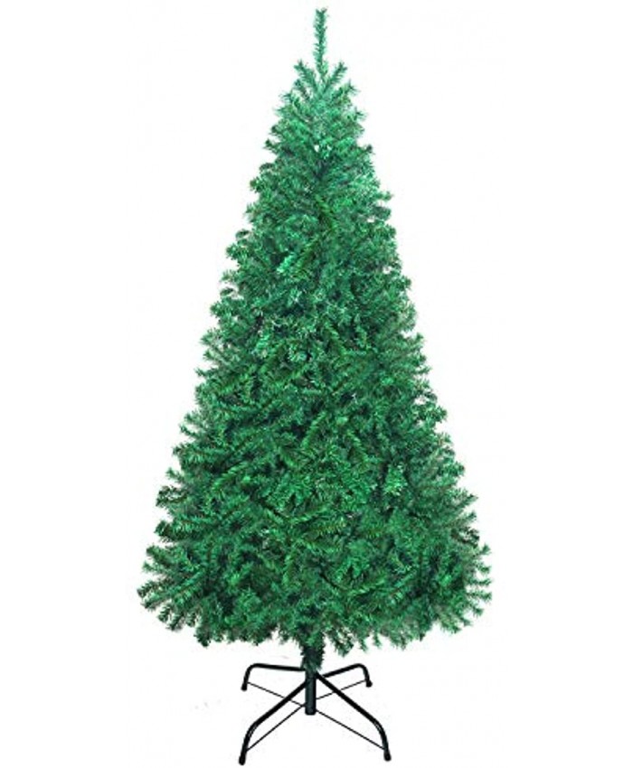 UHINOOS Artificial Christmas Tree Christmas Full Tree with Metal Stand Easy Assembly Unlit Christmas Tree 6FT