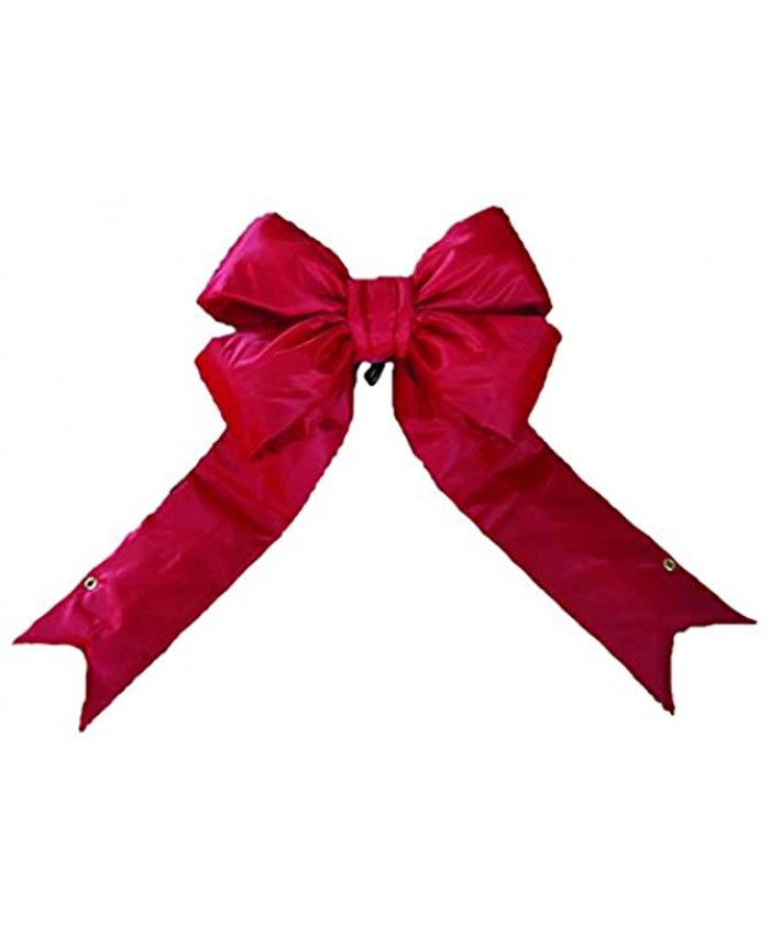Vickerman 24" Red Nylon Decorative Christmas Bow Indoor and Outdoor Use