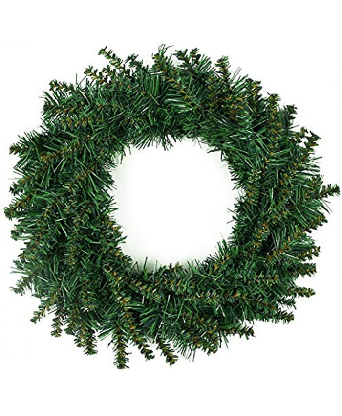 HAKACC 12 Inch Artificial Christmas Wreath with Christmas Spruce for Front Door Decoration and Christmas Party