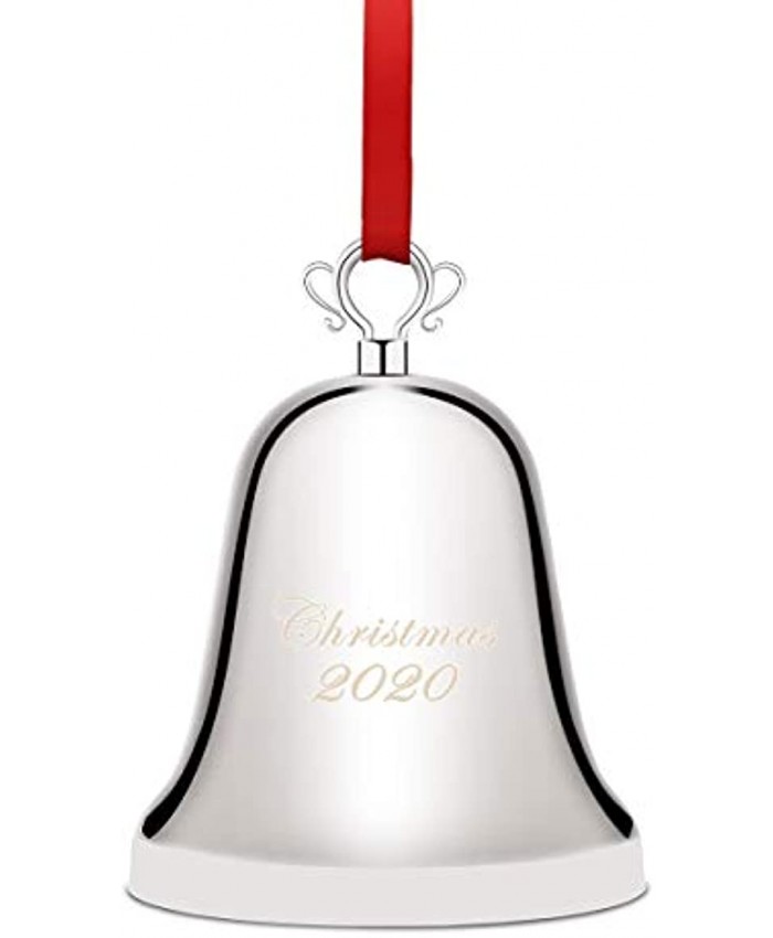 Coitak Christmas Bell 2020 Bell Ornament for Christmas Christmas Tree Ornament Decoration with Red Ribbon Gift Box