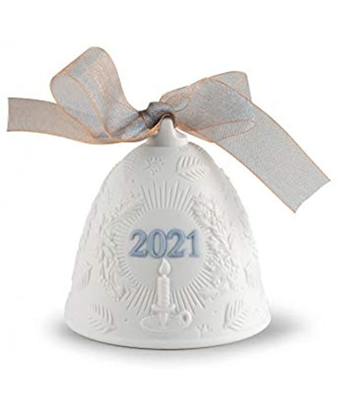 Lladro 2021 Porcelain Christmas Bell Blue #18462