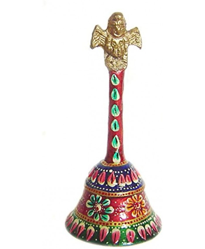 Pure Brass Dinner Bell Decorated Indian Handicraft Article Pooja Bell Puja Bell Christmas Bell Xmas Ornament