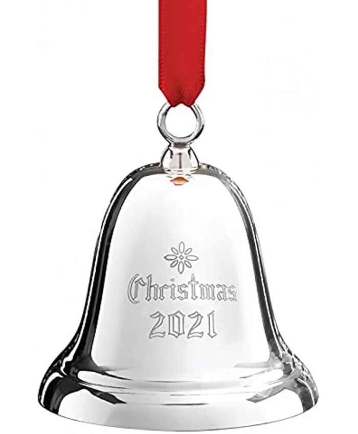 Reed and Barton 2021 37Th Annual Christmas Bell 0.35 Metallic