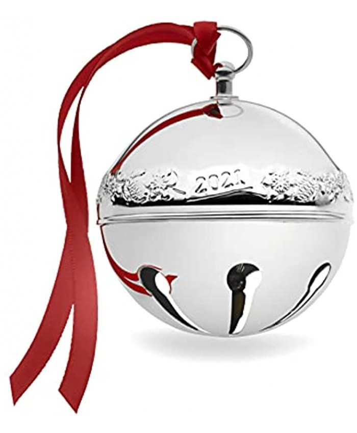 Wallace 51st Edition 2021 Silver Plated Sleigh Bell Ornament Silver