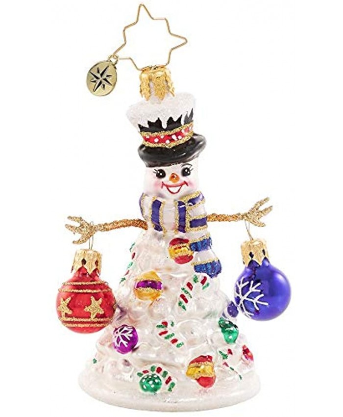 Christopher Radko Hand-Crafted European Glass Christmas Decorative Ornament Quite A Lively Tree Gem