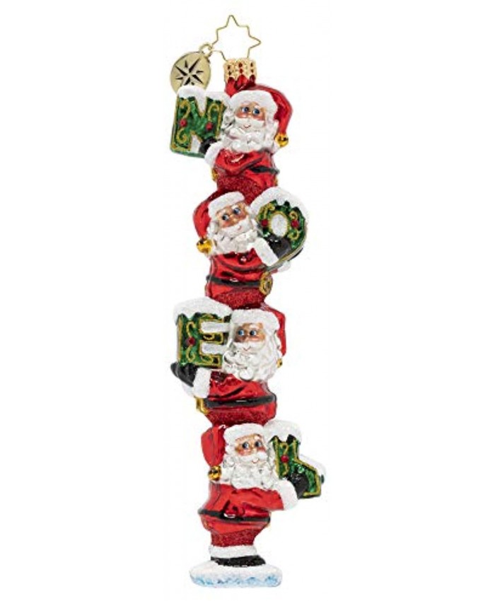 Christopher Radko Hand-Crafted European Glass Christmas Ornament Santa's Little Noel