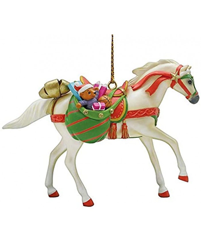 Enesco Trail of Painted Ponies Christmas Delivery Horse Ornament 6009524
