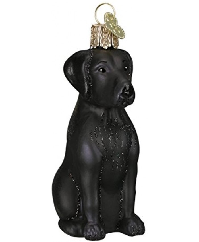 Old World Christmas Black Labrador Dog Collection Glass Blown Ornaments for Christmas Tree