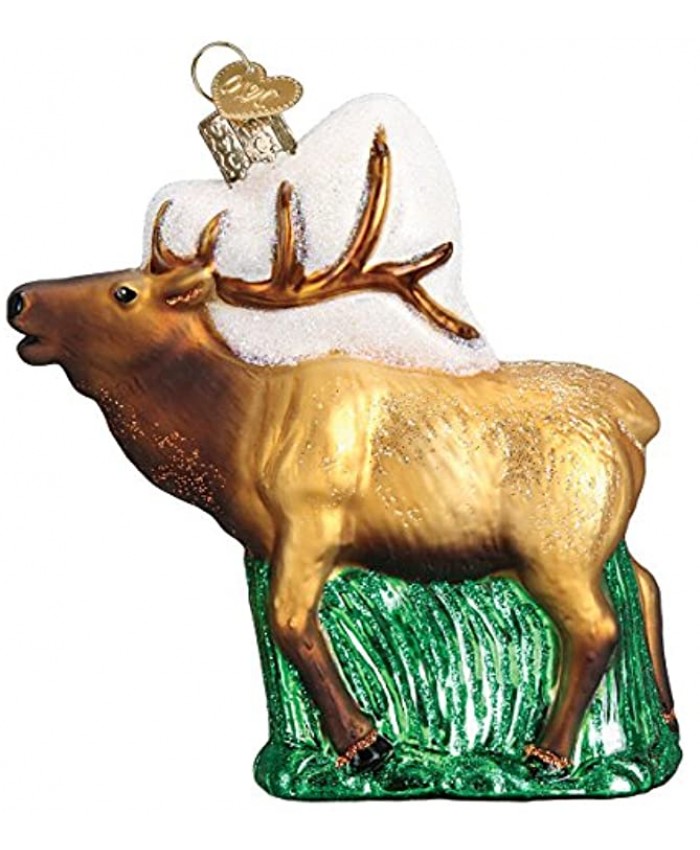 Old World Christmas Glass Blown Ornament Elk 12502