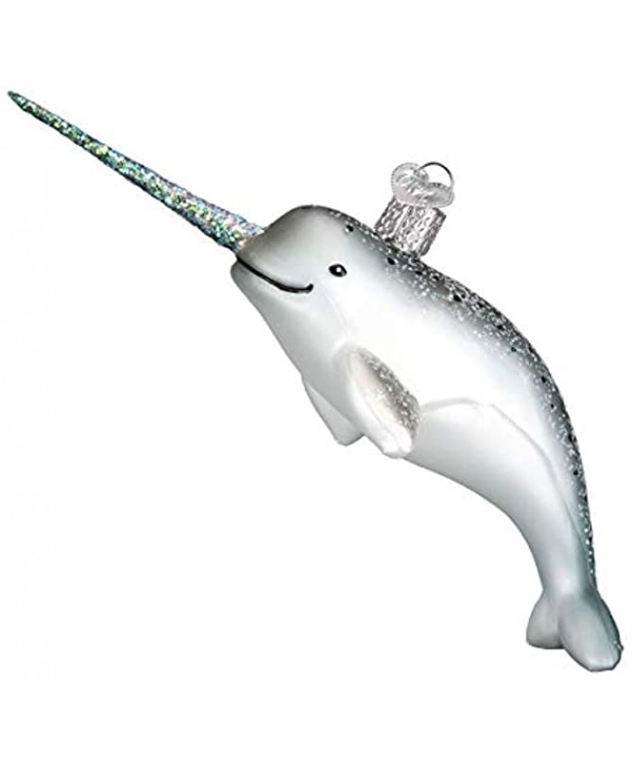 Old World Christmas NARWHAL Ornament Multi