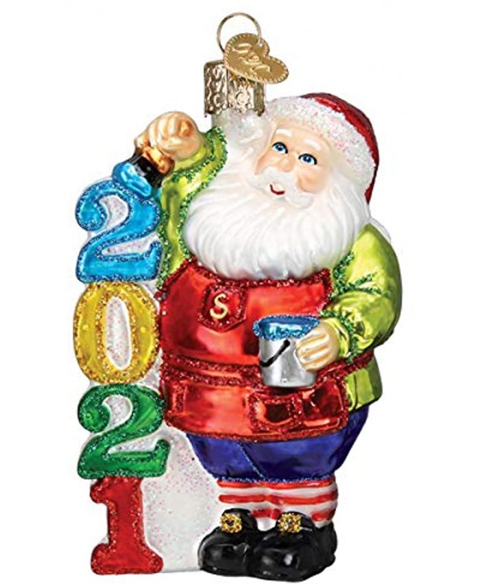 Old World Christmas Ornaments 2021 Santa Glass Blown Ornaments for Christmas Tree