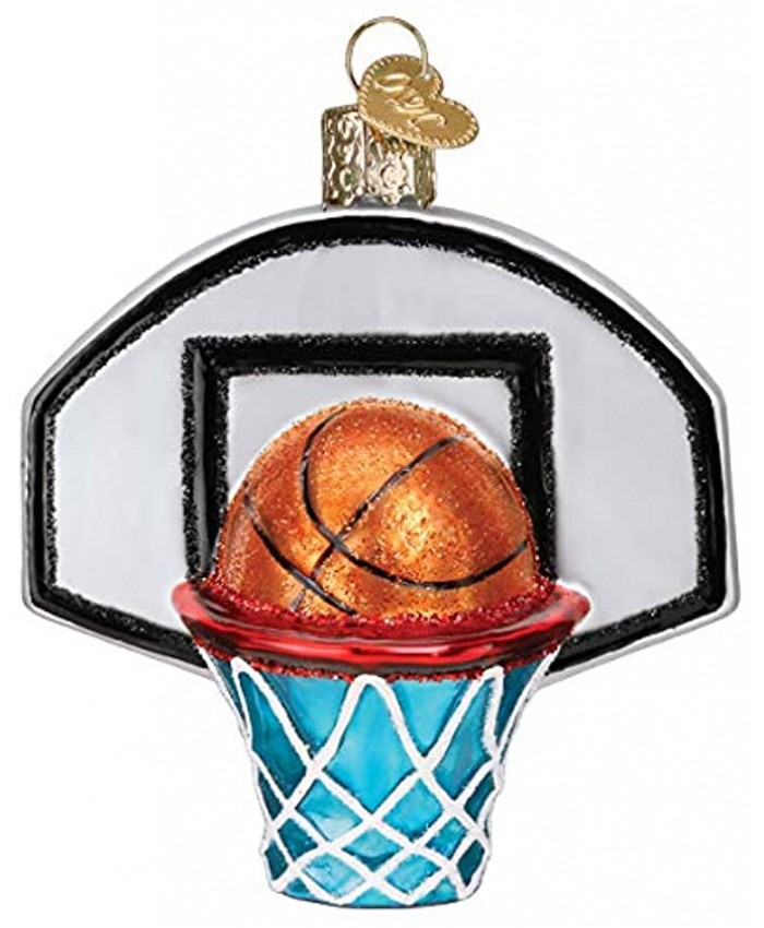 Old World Christmas Ornaments Basketball Hoop Glass Blown Ornaments for Christmas Tree