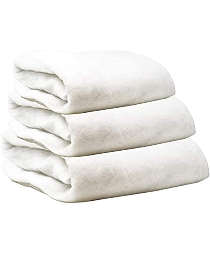 Christmas Snow Blanket Cover Set of 3 Rolls 3 Foot X 8 Foot Fluffy Thick White Soft Artificial Cotton Snow Blankets Sheet Holiday Decoration for Christmas Tree Skirt Mantle Village Winter Display