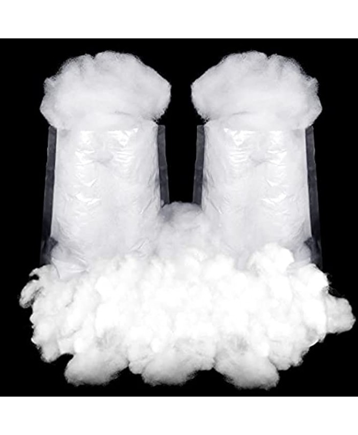 Riakrum Christmas Fake Snow Decor Artificial Snow Fluffy Fiber Stuffing Snow Covering Fake White Snow for for Christmas Tree Home and Party Decorations 120 g