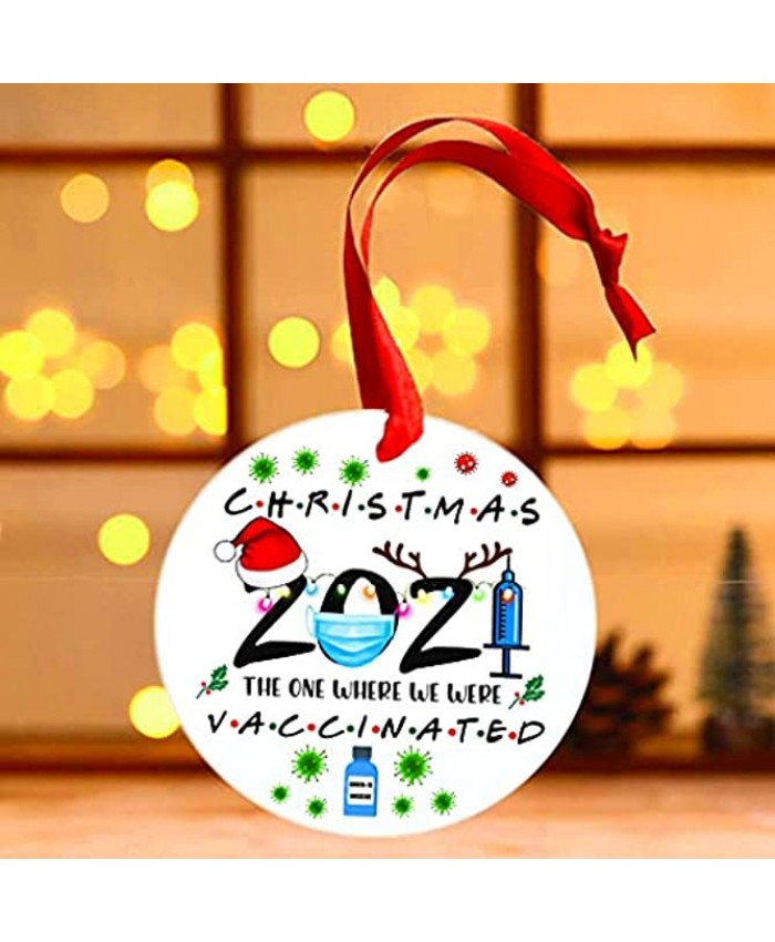 ANLEMIN 2021 Christmas Ornaments Xmas Tree Hanging Decorations Signs Personalized Wooden Christmas Tree Ornaments Friends Pendant Drop Finial Ornament