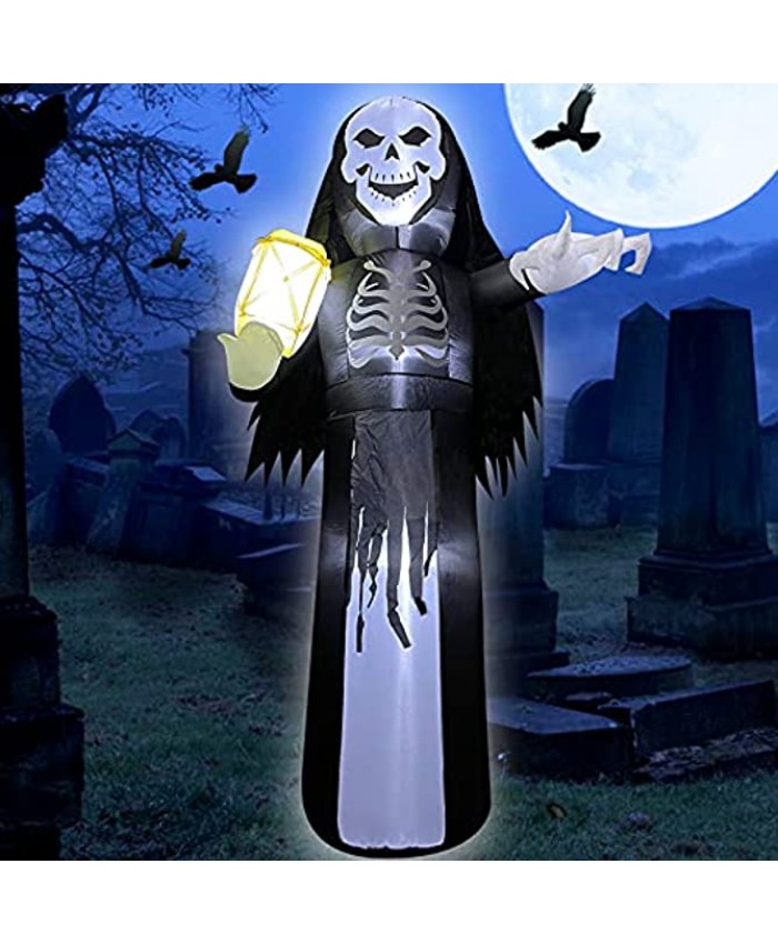 7.9 FT Halloween Large Inflatables Ghost Outdoor Decorations Giant Spooky Inflatable Witch Ghost Halloween Blow Up Yard Decor for Halloween Party Holiday Garden Patio Yard Lawn Porch Home House