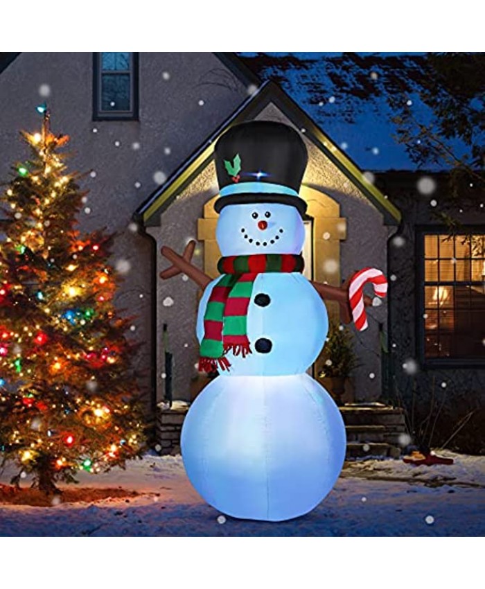 YIHONG 7 Ft Christmas Inflatables Snowman with Color Changing LED Lights Decorations Blow up Party Decor for Indoor Outdoor Yard