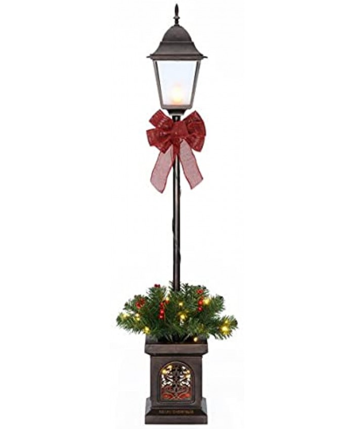 4-Foot Indoor Outdoor Pre-Lit Christmas Lamp Post