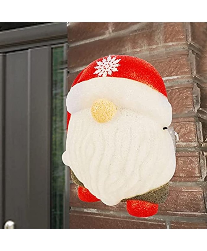 Joliyoou Christmas Porch Light Cover 11.4" x 9.2" x 3" Christmas Gnome Outdoor Light Cover Christmas Holiday Decorations Porch Light Covers for Garage Porch Front Door