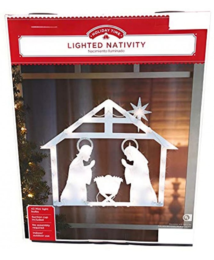 Impact Innovations Christmas Lighted Nativity Creche Birth of Jesus Christ