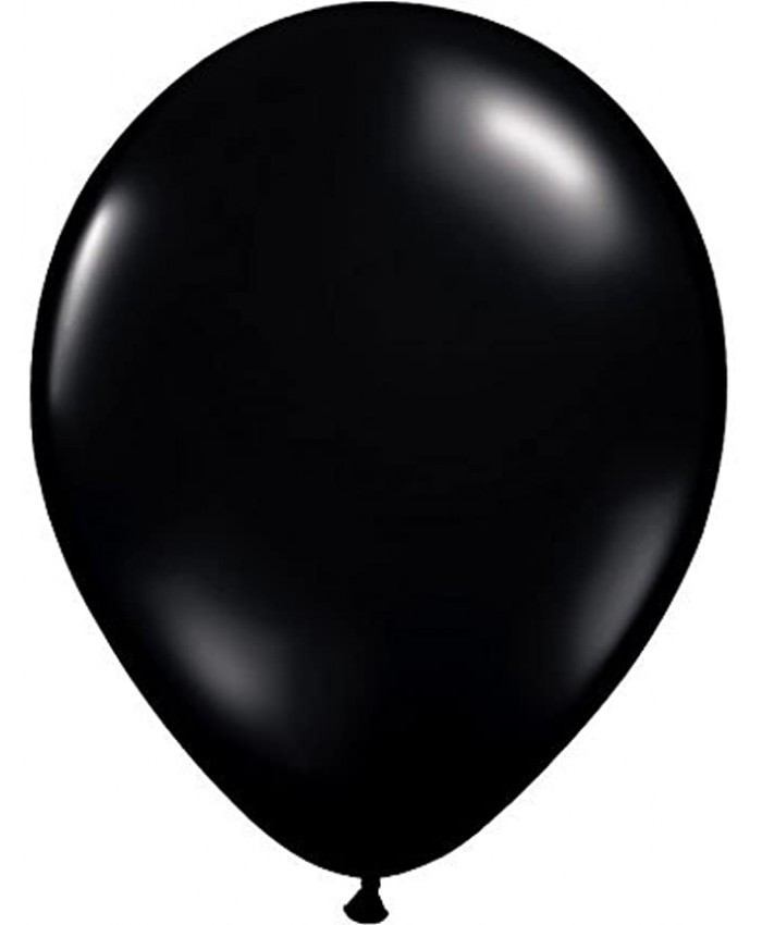 Qualatex 5" Onyx Black Latex Balloons 100ct