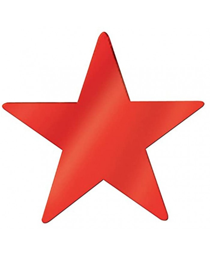 Jumbo Foil Star Cutout red Party Accessory  1 count
