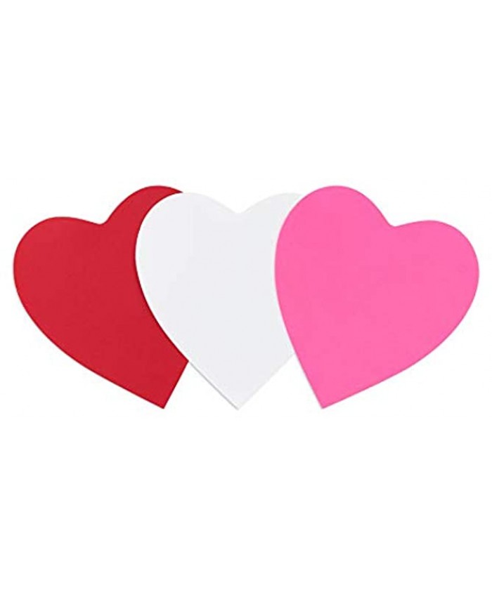 Hygloss Products Heart Shape Paper Cut-Outs for Arts and Crafts-Many Creative Uses-Valentine’s Day Activities-Red Pink and White-6 Inches-Jumbo Pack-240 Pcs