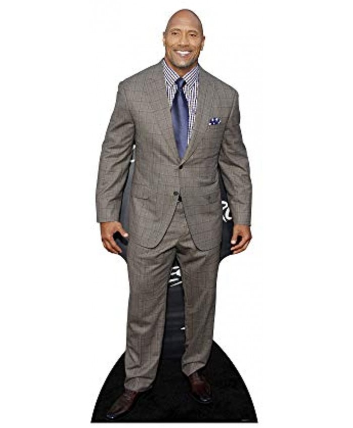 Star Cutouts Dwayne Johnson in Suit Cardboard Cutout Stand-Up Celebrity Life-Size Stand-In 77" x 31"