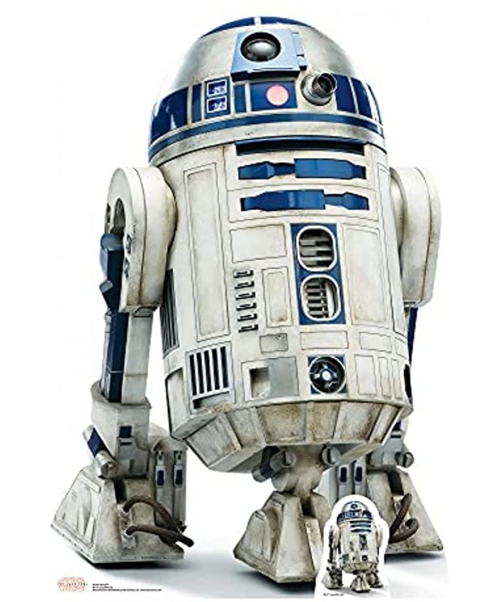 STAR CUTOUTS R2-D2 The Last Jedi Lifesize Cardboard Cut Out