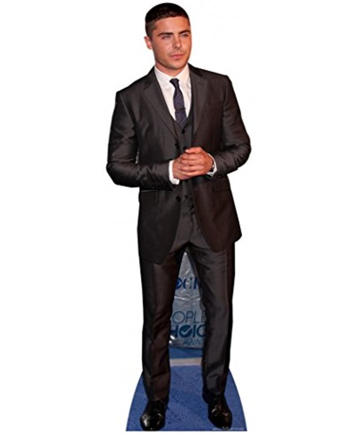 Star Cutouts Zac Efron Cardboard Cutout Standup Celebrity Life-Size Stand-In 68" x 23"