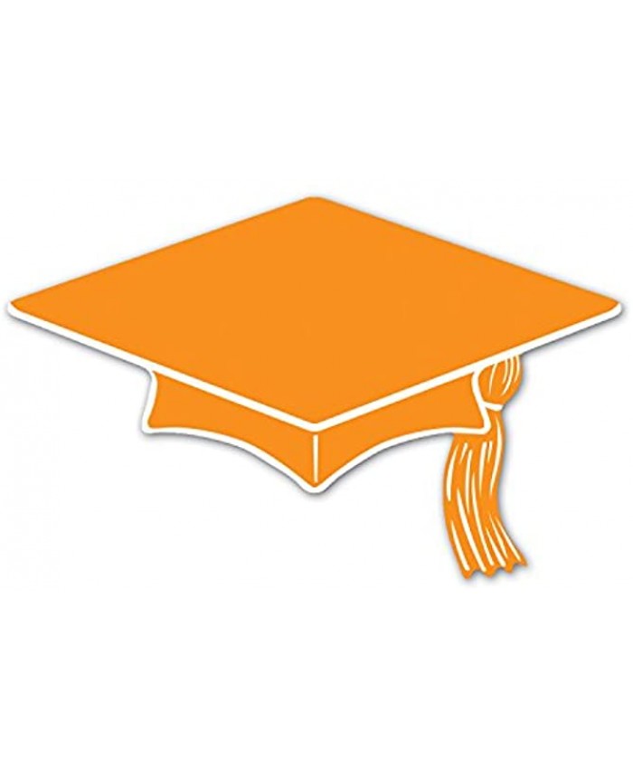 Beistle Mini Grad Cap Cutouts 10 Piece Graduation Decorations 6" Orange