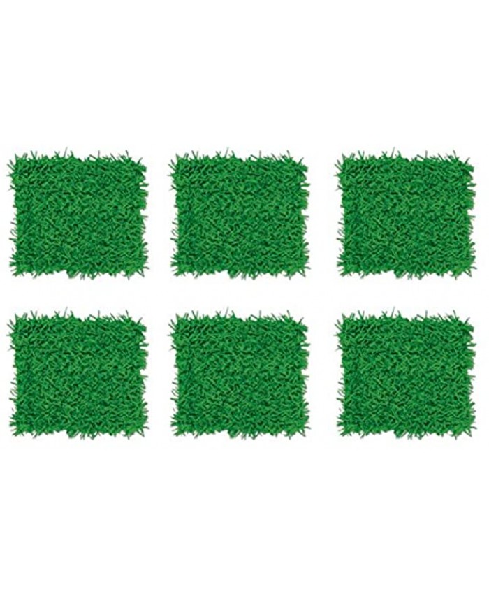 Beistle Tissue Grass Mats 6 Piece 15" x 30" Green