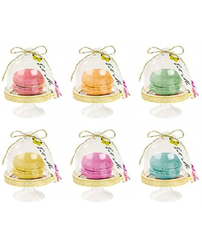 Talking Tables Truly Alice Mad Hatter Cake Domes for a Tea Party or Wedding Multicolor 6 Pack