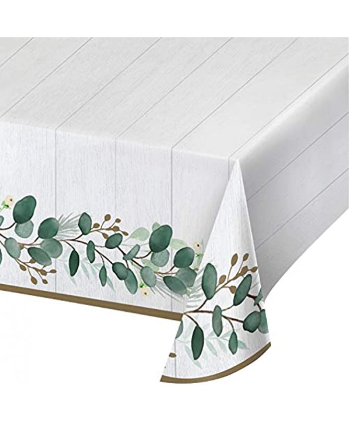 Eucalyptus Paper Tablecloth 3 ct