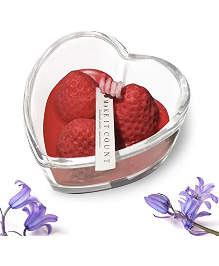 Aucess Birthday Heart Candle Holiday Scented Candle Suitable for Candlelight Dinner