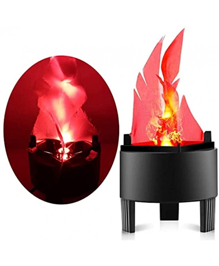 LED Artificial Fire Lamp Fake Flame Effect Lamp 3D Fire Campfire Centerpiece Flame Lightning Torch Light with US Plug for Christmas Halloween Party Decoration