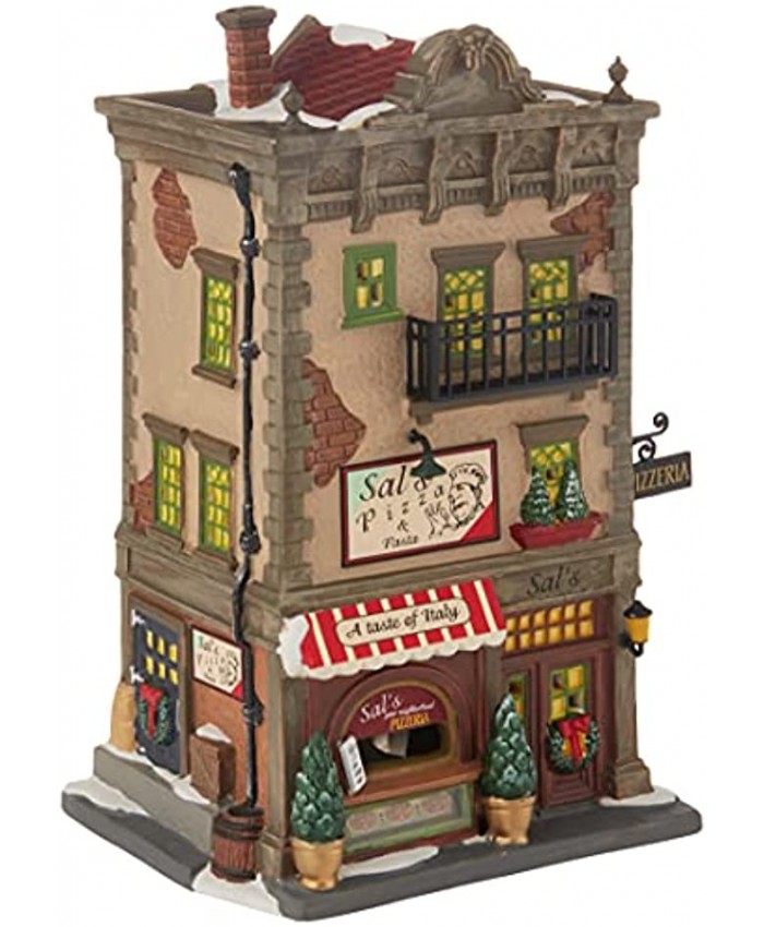 Department 56 Christmas in The City Sal's Pizza and Pasta Village Lit Building Multicolor